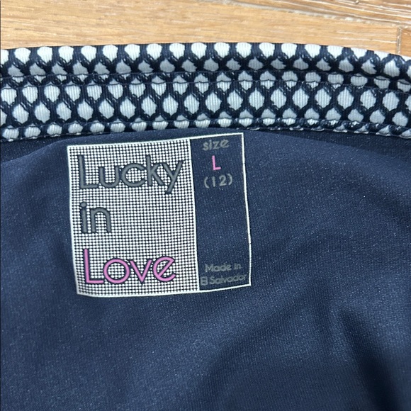 NWT Lucky in Love Navy and White Golf Skirt, Size Large (12) - Picture 9 of 12